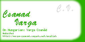 csanad varga business card